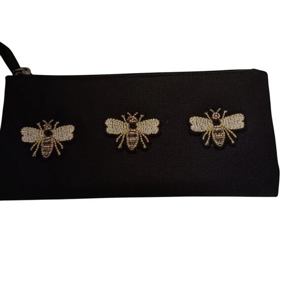 Papyrus Beaded Bees Small Cosmetics Case NWT - Picture 2 of 2